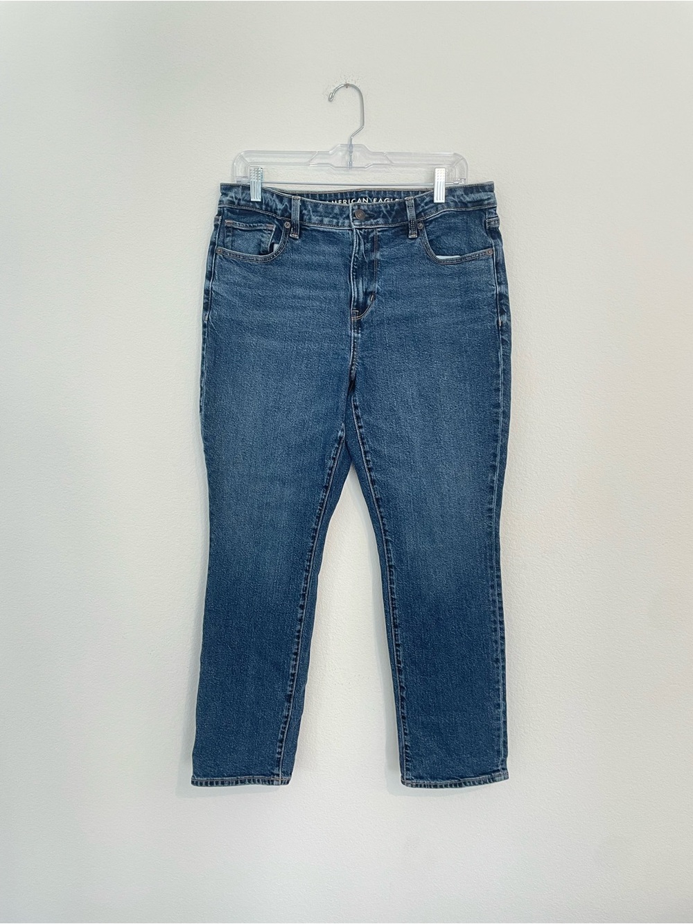 American Eagle Outfitters Skinny Women's 12 Short Mid Blue Jeans